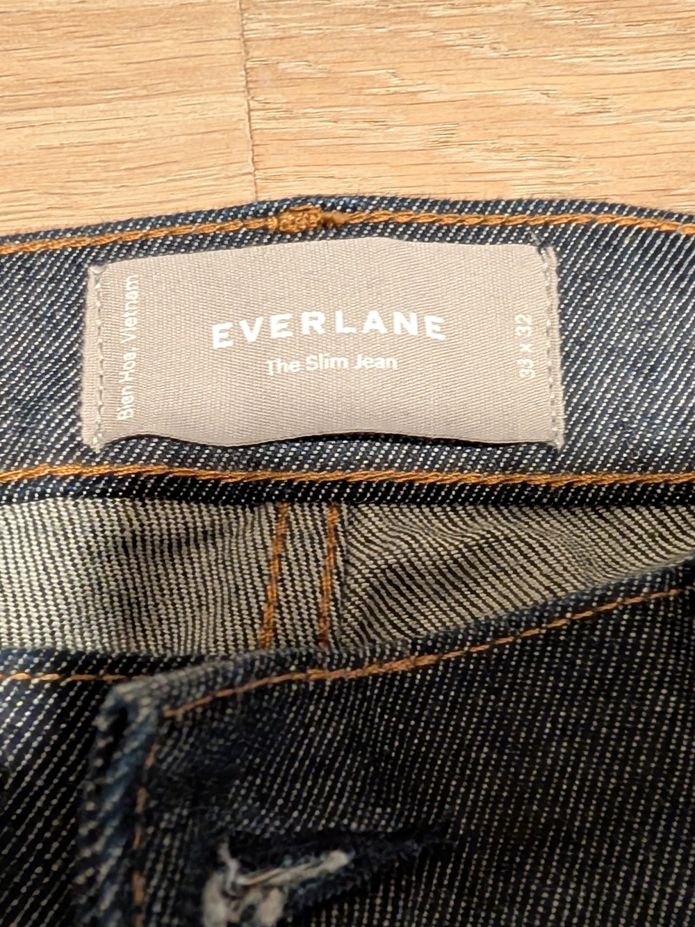Everlane Men's Indigo Slim Jeans - Picture 2 of 3